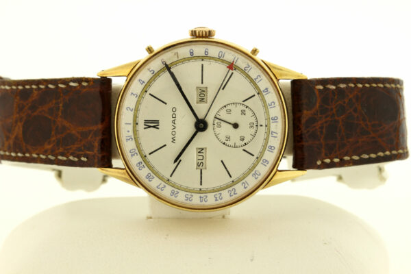 Timekeepersclayton Movado 18K Yellow Gold Vintage Wrist Watch