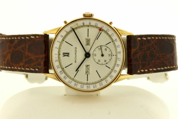 Timekeepersclayton Movado 18K Yellow Gold Vintage Wrist Watch