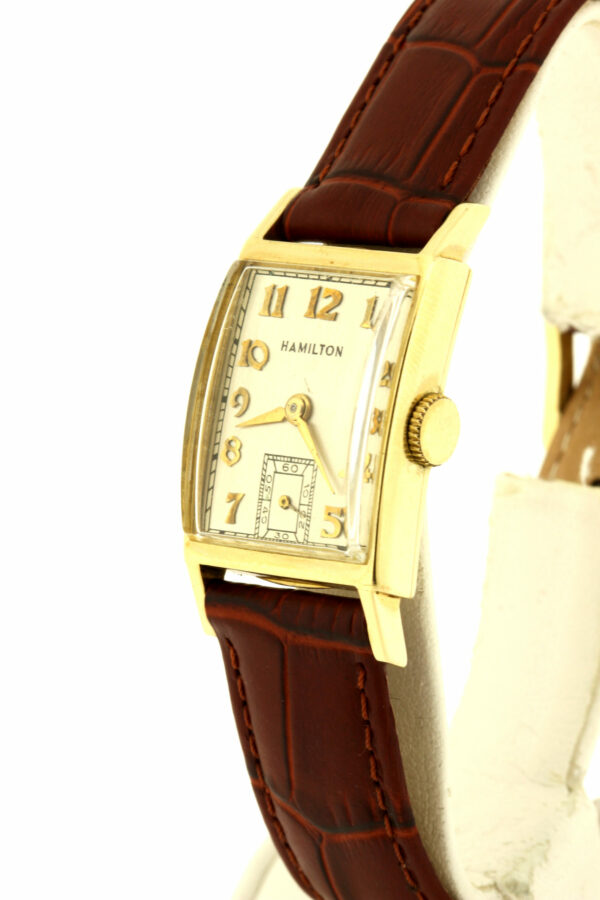 Timekeepersclayton 14K Yellow Gold Hamilton Wrist Watch 982 Type Movement 19 Jeweled