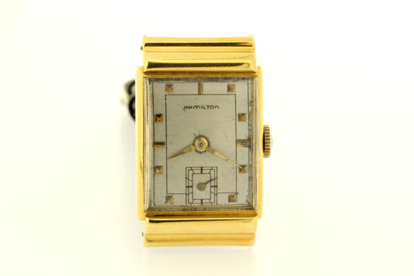 Timekeepersclayton Hamilton Wrist Watch 19 Jeweled Movement 18K Yellow Gold Case 982 Type Domed Crystal