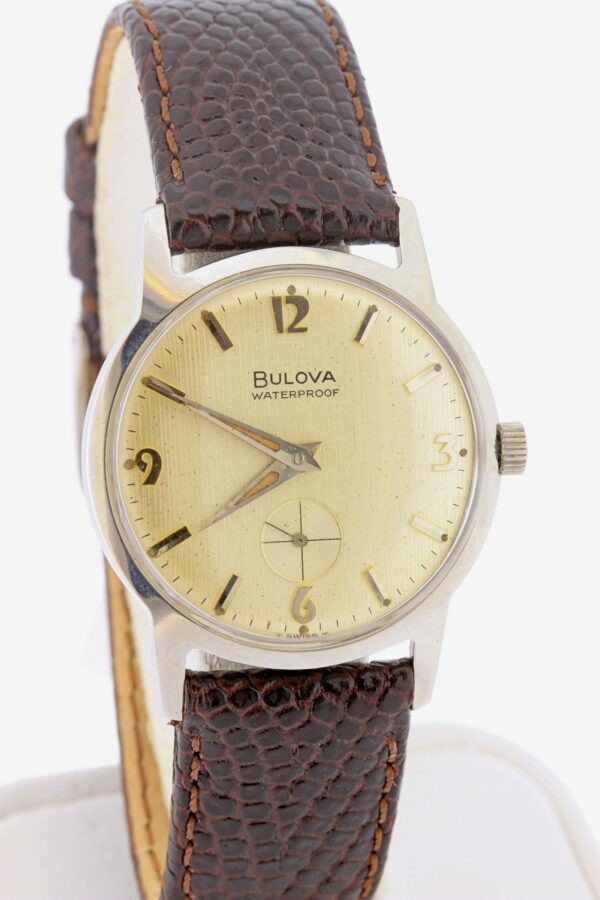 Timekeepersclayton Stainless Steel Bulova Waterproof Wrist Watch