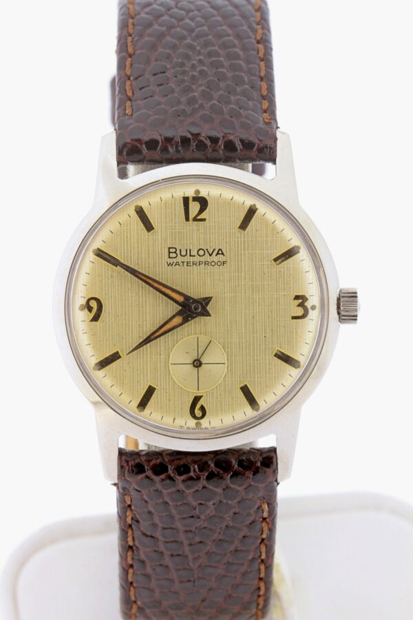 Timekeepersclayton Stainless Steel Bulova Waterproof Wrist Watch