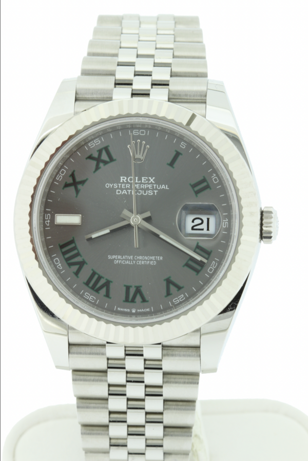 Timekeepersclayton Rolex Datejust Wimbledon 126334 41mm Year 2021 Box/Card