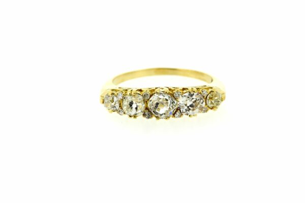 Timekeepersclayton 1.25ct Vintage White Diamonds 18k Yellow Gold Ring Wedding Engagement