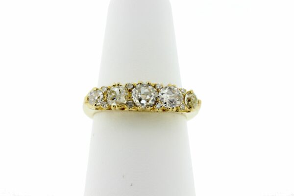 Timekeepersclayton 1.25ct Vintage White Diamonds 18k Yellow Gold Ring Wedding Engagement