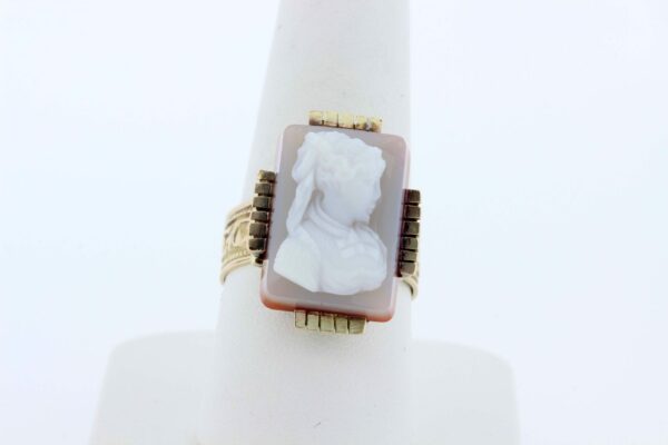 Timekeepersclayton 10K Gold Carved Cameo Ring