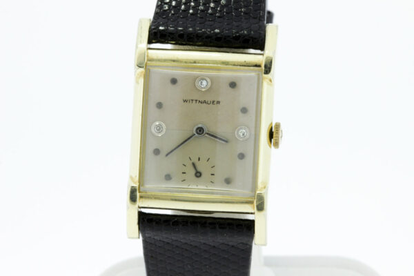 Timekeepersclayton 10K Gold Filled Wittnauer Diamond Dial Wrist Watch