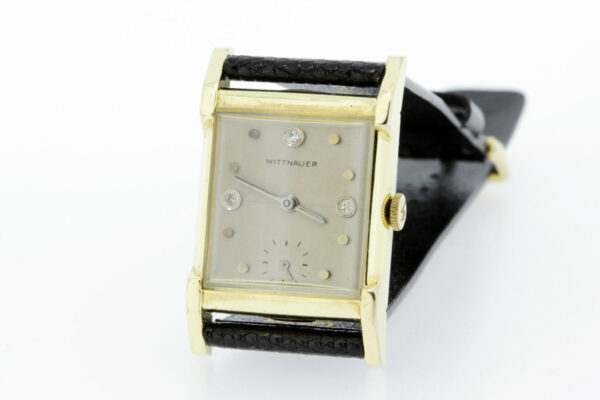Timekeepersclayton 10K Gold Filled Wittnauer Diamond Dial Wrist Watch