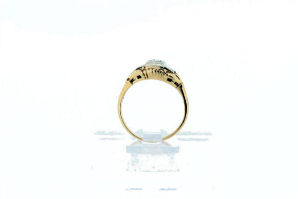 Timekeepersclayton 14 Karat Yellow and White Gold Diamond Ring