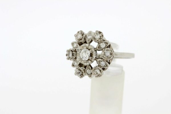 Timekeepersclayton 14K Diamond Flower Ring