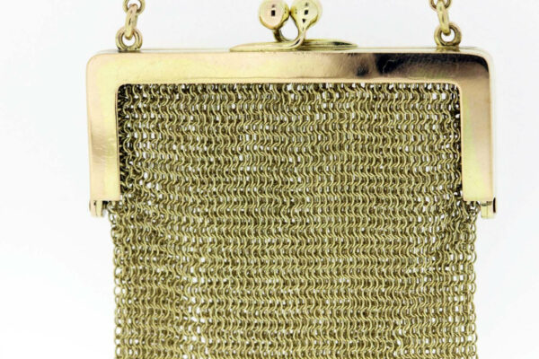 Timekeepersclayton 14K Gold Chain-link Purse/Coin Bag