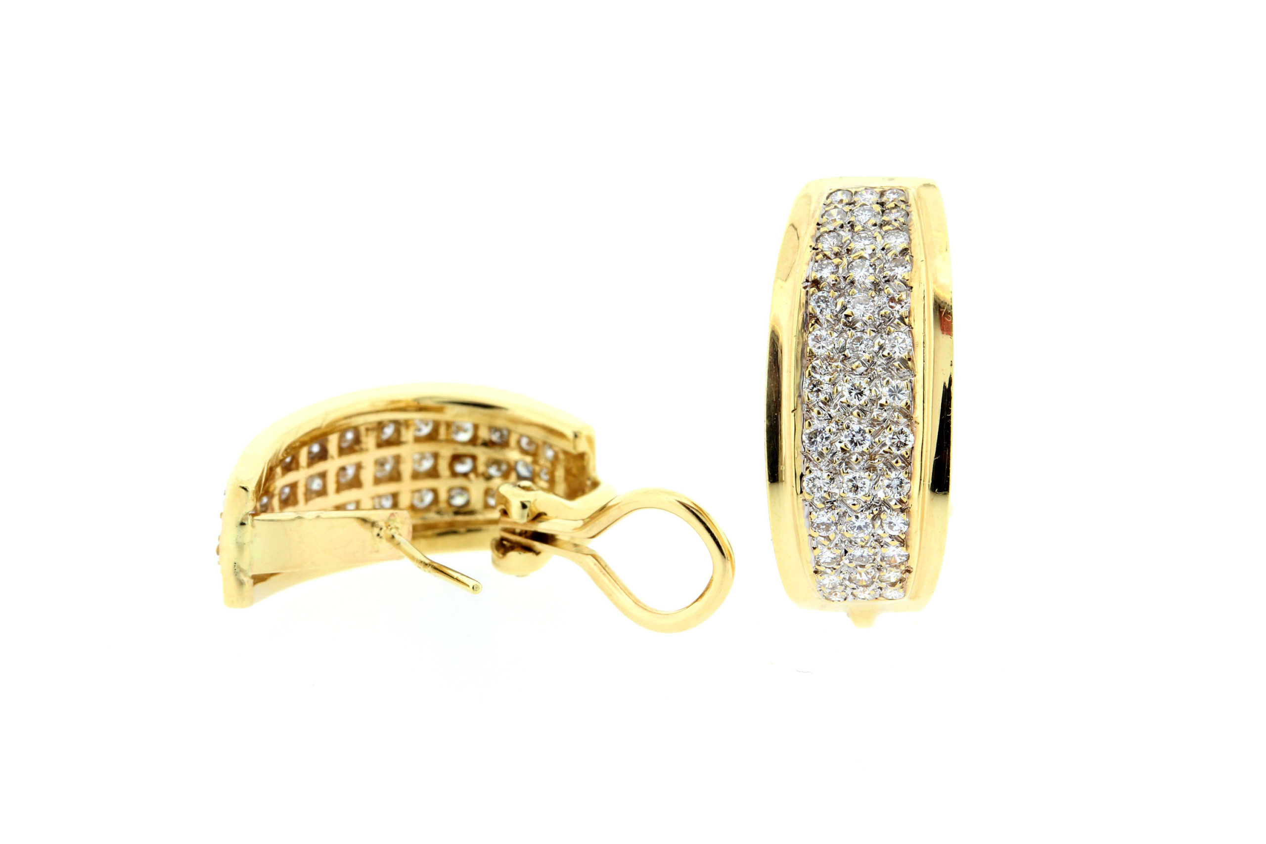 Buy Karatcart Women Gold Plated Geometric Half Hoop Earrings Online