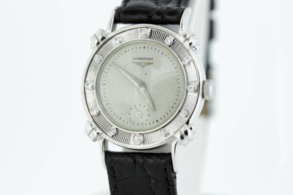 Timekeepersclayton 14K Gold Longines Diamond Bezel Wrist Watch