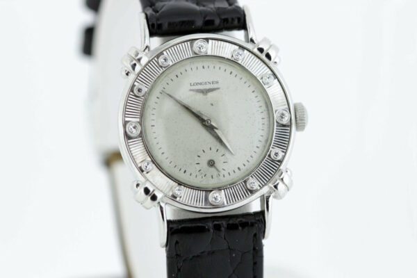 Timekeepersclayton 14K Gold Longines Diamond Bezel Wrist Watch