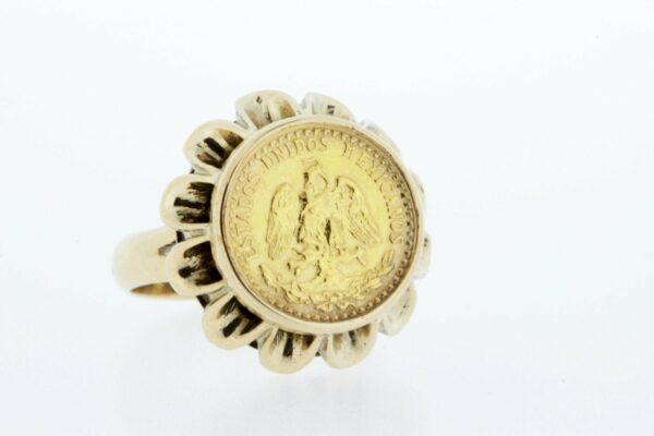 Timekeepersclayton 14K Gold Mexican Peso Ring