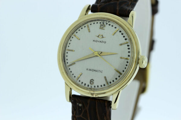 Timekeepersclayton 14K Gold Movado Kingmatic Wrist Watch