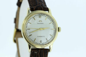 Timekeepersclayton 14K Gold Movado Kingmatic Wrist Watch