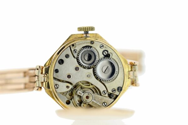 Timekeepersclayton 14K Gold Wrist Watch Ladies 15 Jewel