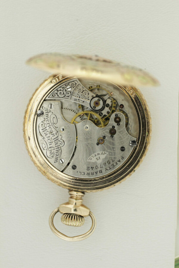 Timekeepersclayton 14K Goldfilled Waltham Pocket Watch Multi-color Gold and 15 Jewels Movment