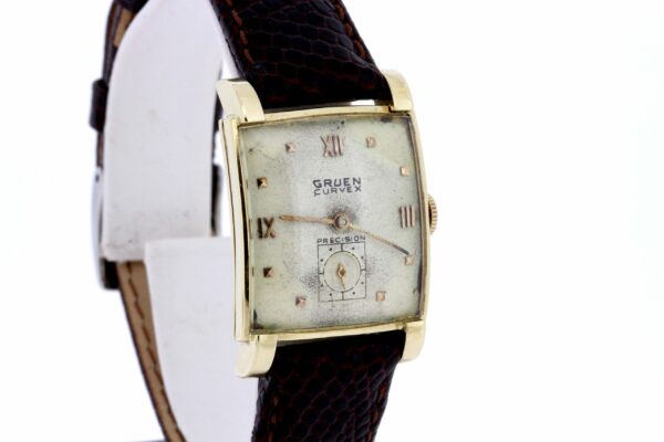 Timekeepersclayton 14K Yellow Gold Gruen Curvex Wrist Watch