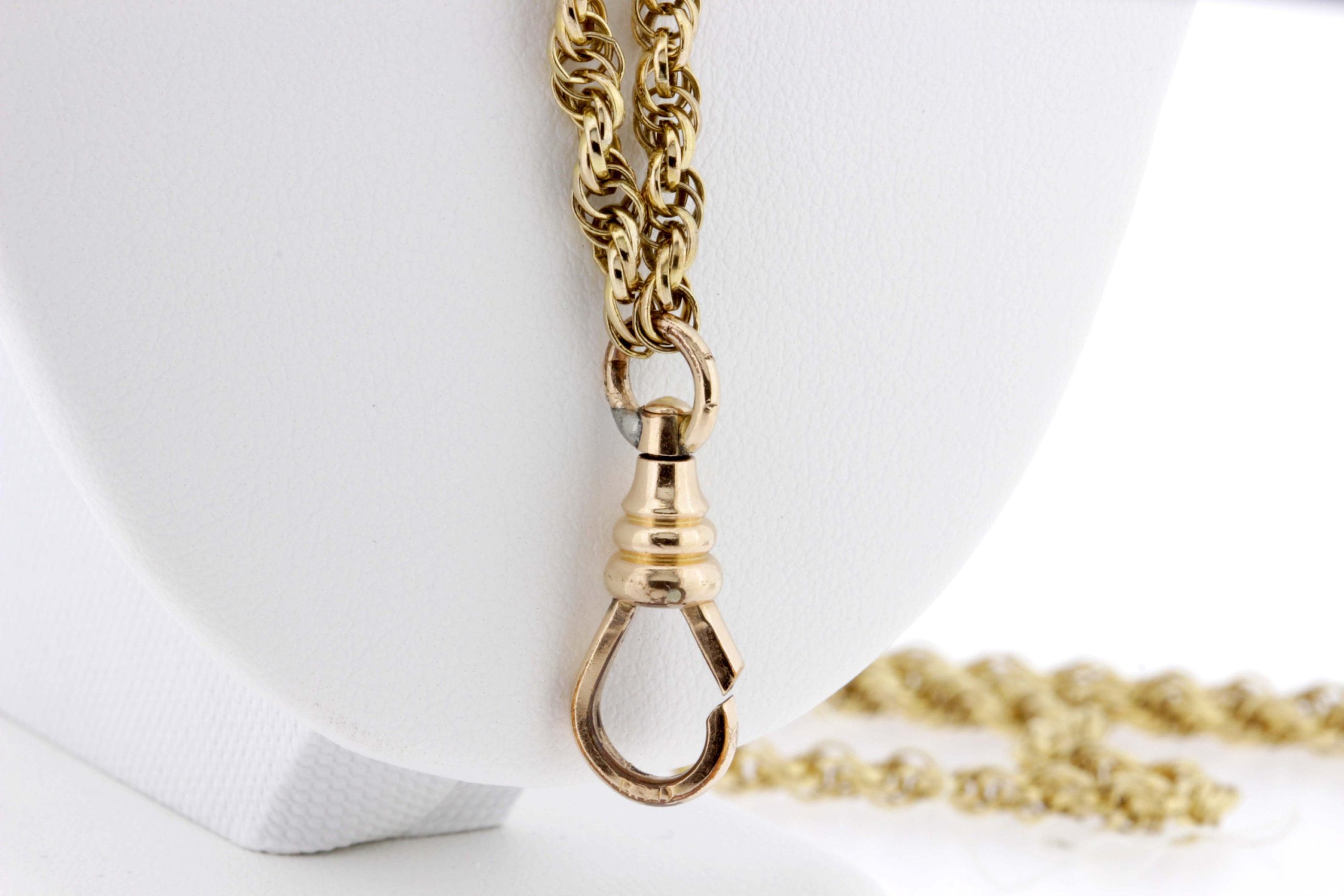 14K Yellow Gold Hand Engraved Slide Necklace - Timekeepersclayton