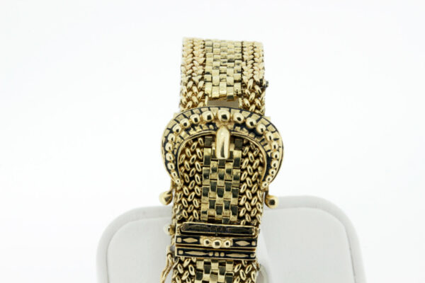 Timekeepersclayton 14K Yellow Gold Hidden Watch Bracelet