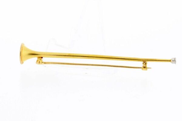 Timekeepersclayton 14K Yellow Gold Trumpet Pin