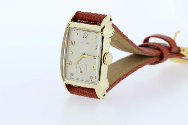 Timekeepersclayton 14K yellow goldfilled Hamilton wrist watch