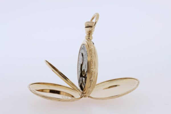 Timekeepersclayton 1899 O size 14K Gold Elgin Pocket Watch