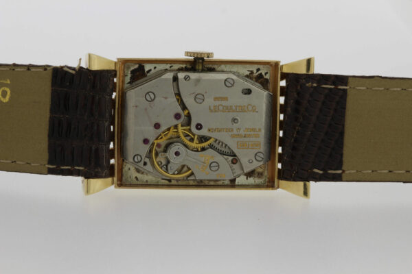 Timekeepersclayton 18K Yellow Gold Diamond Dial LeCoultre Wrist Watch