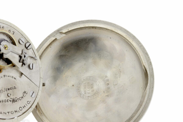Timekeepersclayton 1917 Size 18 Hampden Pocket Watch 17 Jeweled Movement