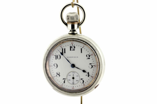 Timekeepersclayton 1917 Size 18 Hampden Pocket Watch 17 Jeweled Movement