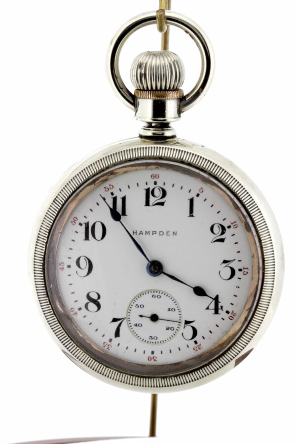 1917 Size 18 Hampden Pocket Watch 17 Jeweled Movement