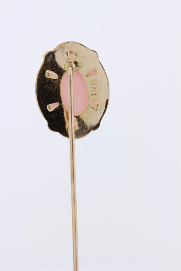 Timekeepersclayton 1920s 10K Cameo Stick Pin