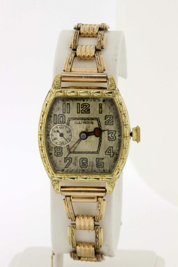 Timekeepersclayton 1920s Gold FIlled Illinois Wrist Watch