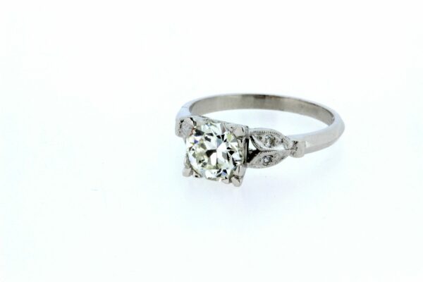 Timekeepersclayton 1930s Platinum 1.33ct Diamond Center Wedding Ring
