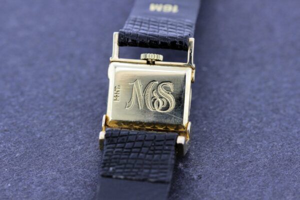 Timekeepersclayton 1950s 14K Gold LeCoultre Ladies Driver Wrist Watch