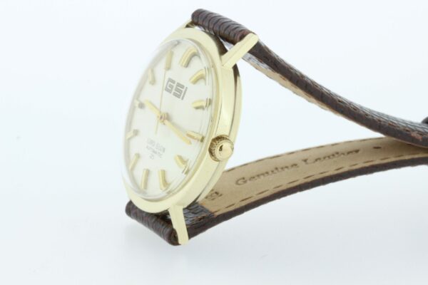 Timekeepersclayton 1950s 14K Yellow Gold Lord Elgin Automatic 25 Jewel Waterproof Swiss Movement Wrist Watch
