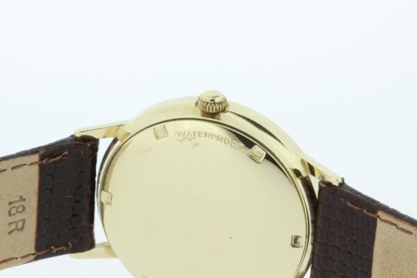 Timekeepersclayton 1950s 14K Yellow Gold Lord Elgin Automatic 25 Jewel Waterproof Swiss Movement Wrist Watch