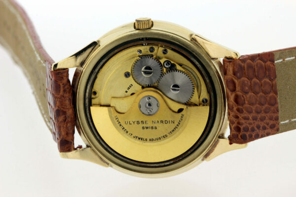 Timekeepersclayton 1960s Ulysse Nardin Chronometer Automatic Wrist Watch 14K Gold