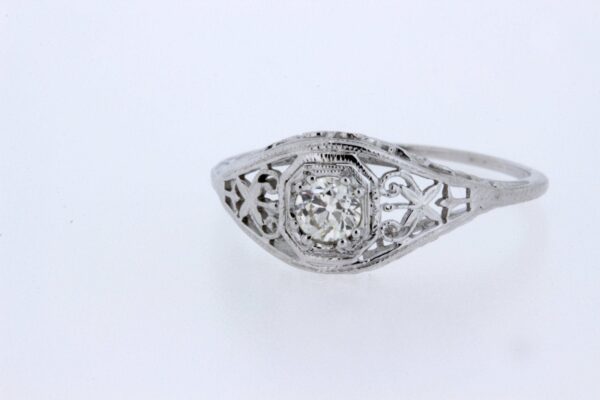 Timekeepersclayton Diamond Ring 18K Gold with Hearts, Stars, and Flowers