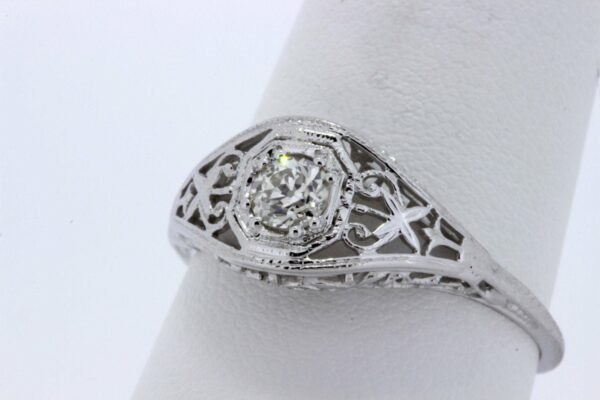 Timekeepersclayton Diamond Ring 18K Gold with Hearts, Stars, and Flowers
