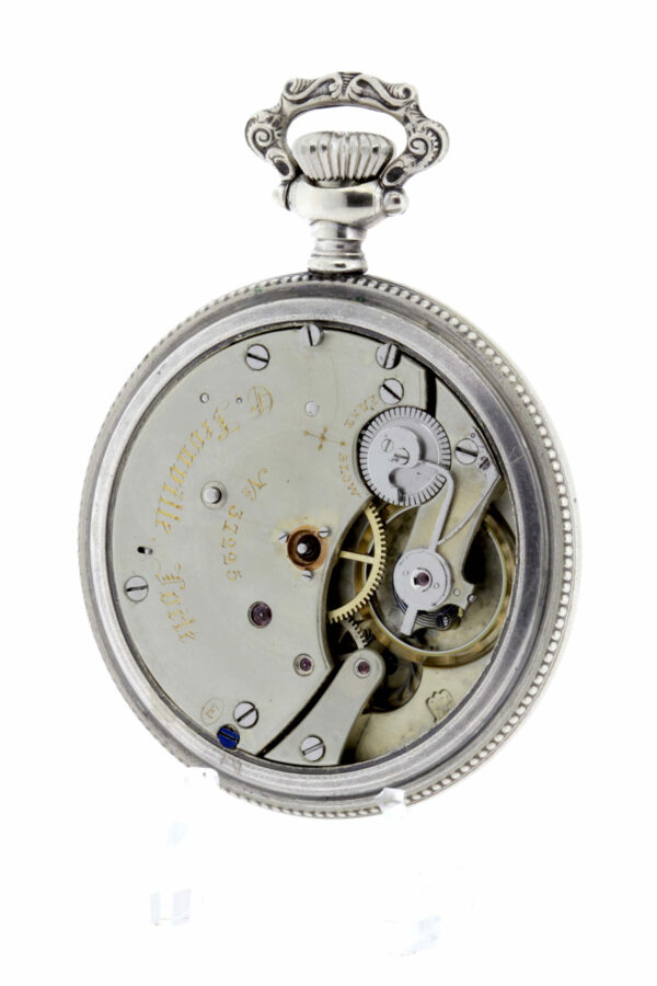 Timekeepersclayton E. Leonville Locle European Pocket Watch With Daisies Flowers Engraved on Case