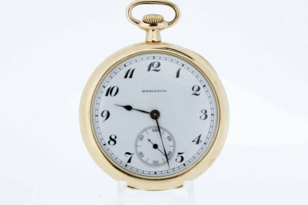 Timekeepersclayton Gold Filled Hamilton Pocket Watch