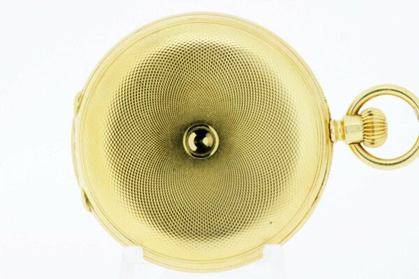 Hand Painted Tiffany and CO 18K Yellow Gold Pocket Watch