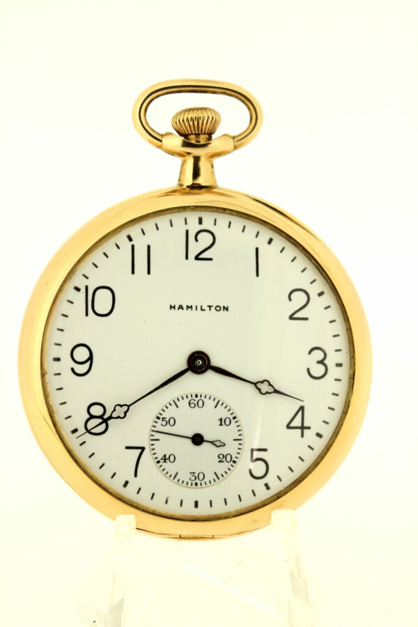 Timekeepersclayton 14K Yellow Gold 23 Jeweled Hamilton Pocket Watch