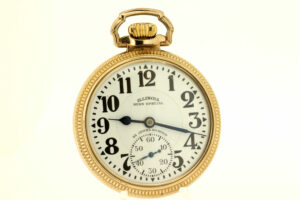 1929 Illinois Bunn Special Pocket Watch 10K Gold Filled Case 23 jeweled Movement 60 Hour