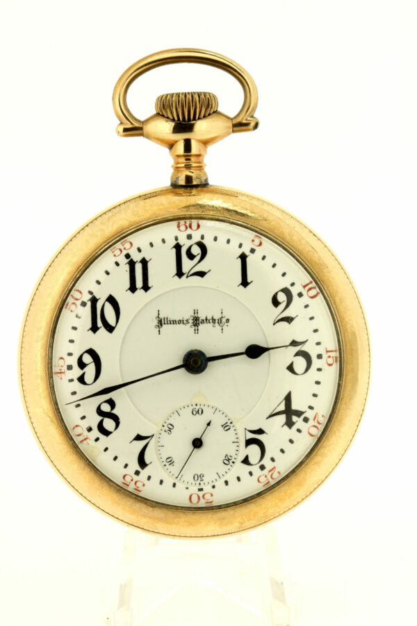 Timekeepersclayton 24 Jeweled Movement Illinois Watch Company Bunn Special 1899 Clover Engraved Case Pocket Watch