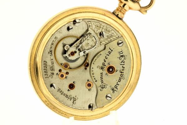 Timekeepersclayton 24 Jeweled Movement Illinois Watch Company Bunn Special 1899 Clover Engraved Case Pocket Watch