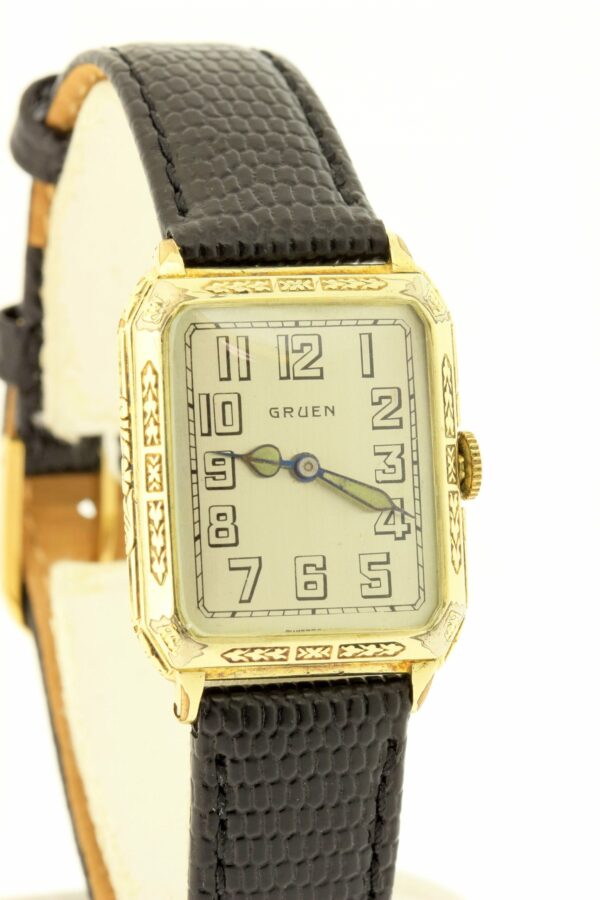Timekeepersclayton Gruen Wrist Watch Engraved Gold Filled Case